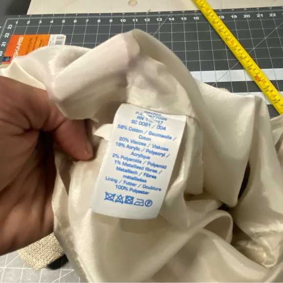 Boden Cream Textured Dress - Picture 4 of 9